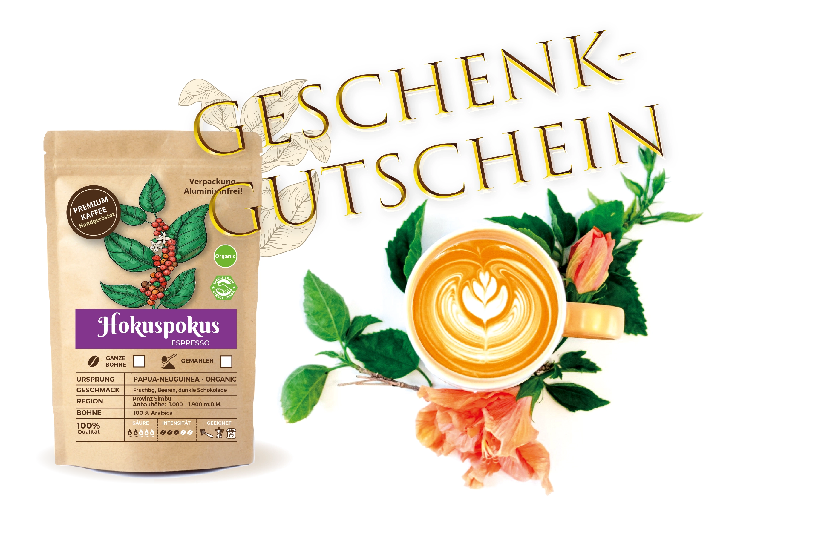 Bohnenmacher-Geschenkgutscheine