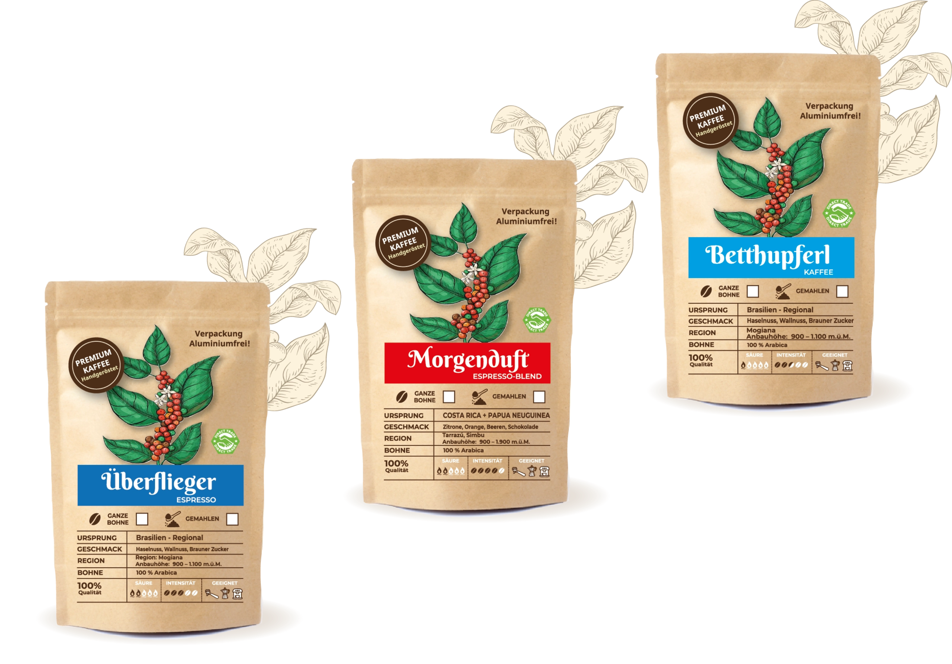 Probierpaket  Espresso+Kaffee+Blend